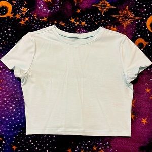 Mint green cropped tshirt